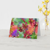 Carte d'anniversaire fleur sauvage (Fleur jaune)