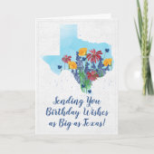 Carte d'anniversaire Fleur sauvage du Texas (Devant)