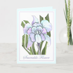 Carte d'anniversaire Fleur Smeraldo