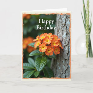 Carte d'anniversaire Fleurs de jardin