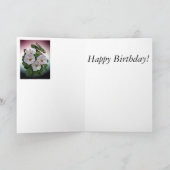 Carte d'anniversaire - Fleurs d'hiver (Intérieur)