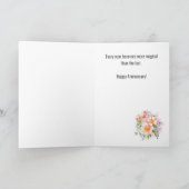 Carte d'anniversaire Fleurs et Papillon (Intérieur)