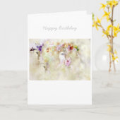 Carte d'anniversaire Floral Angel (Fleur jaune)