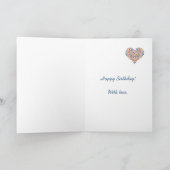 Carte d'Anniversaire Floral Art (Intérieur)