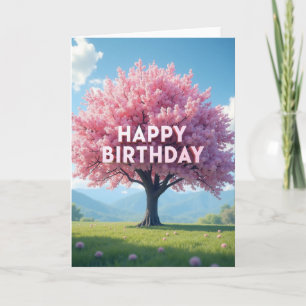 Carte d'anniversaire Floral Hills