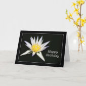 Carte d'anniversaire florale (Fleur jaune)