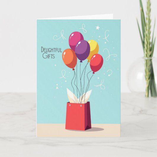 Carte d'anniversaire florale (Devant)