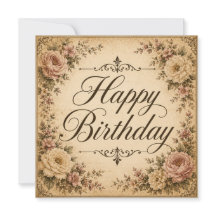 carte d'anniversaire florale 