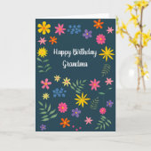 Carte d'anniversaire florale (Fleur jaune)