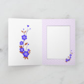 Carte d'anniversaire florale (Intérieur)