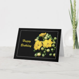 Carte d'anniversaire florale