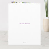 Carte d'anniversaire florale afro-américaine (Dos)