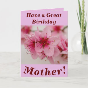 Carte d'anniversaire florale brillante et audacieu