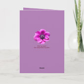 Carte d'anniversaire florale brillante et audacieu (Dos)