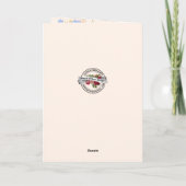 Carte d'anniversaire florale catholique Vierge Mar (Dos)