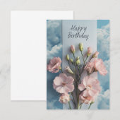 Carte d'anniversaire florale classique (Devant / Derrière)