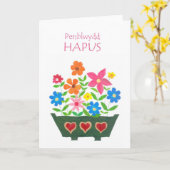 Carte d'anniversaire florale de Gallois (Fleur jaune)