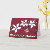 Carte d'anniversaire florale de jet (Fleur jaune)