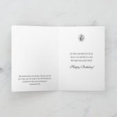 Carte d'anniversaire florale de la Vierge catholiq (Intérieur)