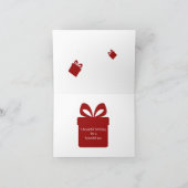 Carte d'anniversaire florale élégante (Intérieur)