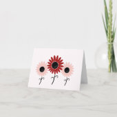Carte d'anniversaire florale élégante (Devant)