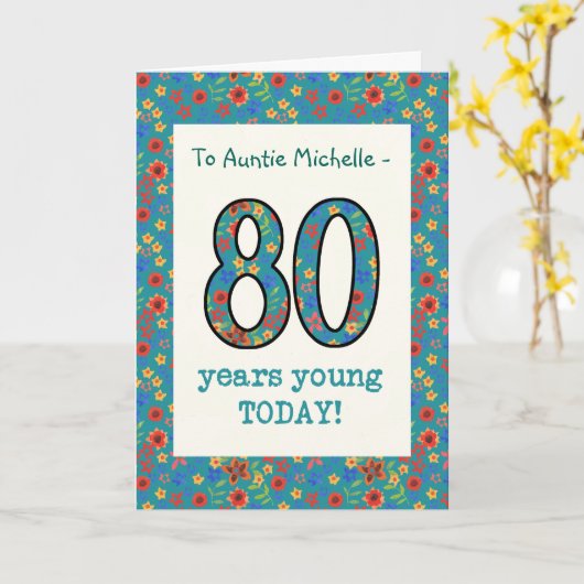 Carte d'anniversaire florale faite sur commande, (Fleur jaune)