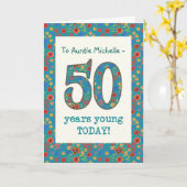 Carte d'anniversaire florale faite sur commande, (Fleur jaune)