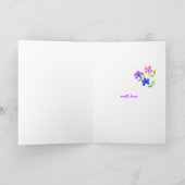 Carte d'anniversaire florale - Flower Power (Intérieur)