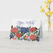 Carte d'anniversaire florale indienne (Fleur jaune)