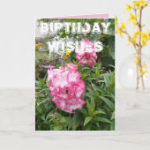 Carte d'anniversaire florale Jardin de fleurs de P (Fleur jaune)