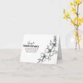Carte d'anniversaire florale minimaliste simple (Fleur jaune)