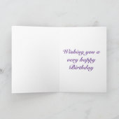 Carte d'anniversaire florale moderne (Intérieur)