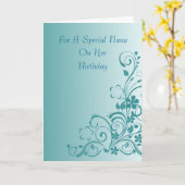 Carte d'anniversaire florale Nana (Fleur jaune)