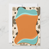 Carte d'anniversaire florale ondulée (Dos)