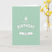 Carte d'anniversaire florale ornée (Fleur jaune)
