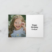 Carte d'anniversaire florale pour elle (Intérieur)