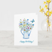 Carte d'anniversaire florale pour elle (Fleur jaune)