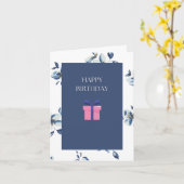 Carte d'anniversaire florale pour elle (Fleur jaune)