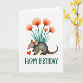 Carte d'anniversaire florale Sweet Creature (Fleur jaune)