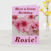 Carte d'anniversaire florale vive et audacieuse pe (Fleur jaune)