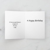Carte d'anniversaire - Florence, Italie (Intérieur)