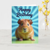 Carte d'anniversaire Fluffy Starburst (Fleur jaune)