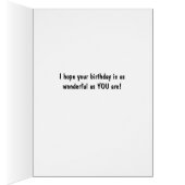 Carte d'anniversaire folk Art Floral (Intérieur (Droit))