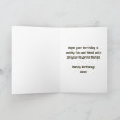Carte d'anniversaire follement heureuse (Intérieur)