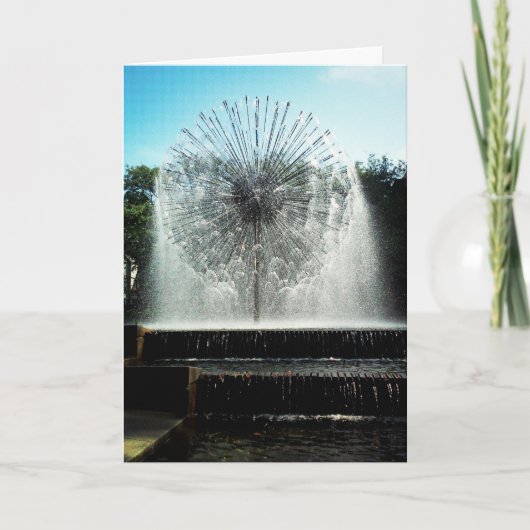 Carte d'anniversaire "Fontaine de Dandelion" (Devant)
