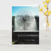 Carte d'anniversaire "Fontaine de Dandelion" (Fleur jaune)