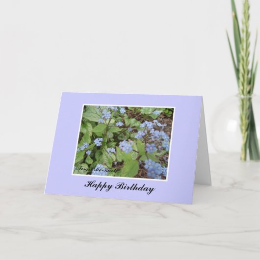 Carte d'anniversaire Forget Me Knots (Devant)