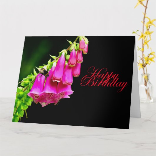 Carte d'anniversaire Foxglove & Bee (Fleur jaune)