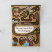 Carte d'anniversaire fraîche de ver (Intérieur)