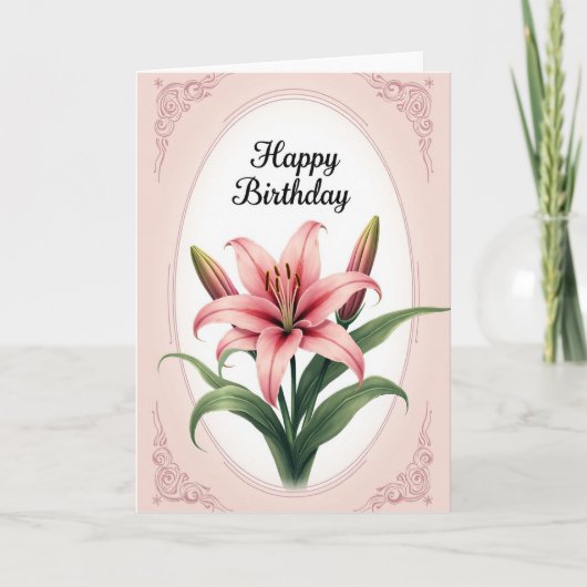 Carte d'anniversaire Framed Bloom (Devant)